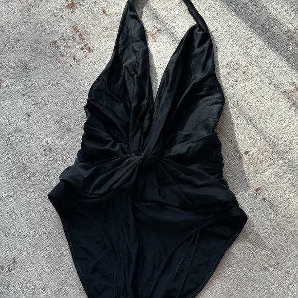 ALEXANDRE VAUTHIER Viscose Stretch Deep V-neck Bodysuit In Black size 36 - Picture 7 of 14